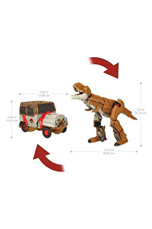JURASSIC WORLD Değişim Serisi Dönüşebilen T-Rex Figürü HPD38