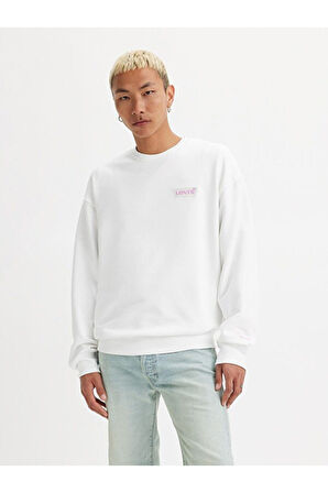 Relaxed Graphic Bisiklet Yaka Sweatshirt