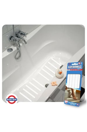 Boss Tape Banyo Küvet Duşakabin Zemin Yer Kaydırmaz Bandı - Süper Güçlü Yapıştırıcı