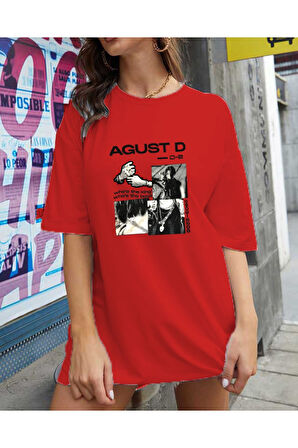 Erkek Oversize Desenli %100 Pamuk Bisiklet Yaka Kısa Kollu T-shirt Bulss