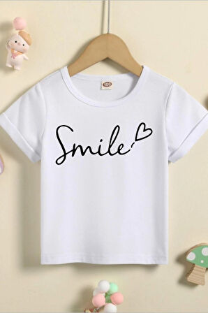 Çocuk Tişört Smile Baskılı