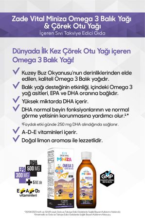 Zade Vital Omega + Çörek Otu Yağı 150 ml