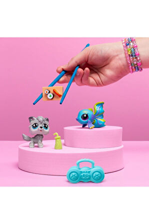 LPS Minişler Littlest Pet Shop Köpek ve Tropikal Balık 2'li Figür Seti