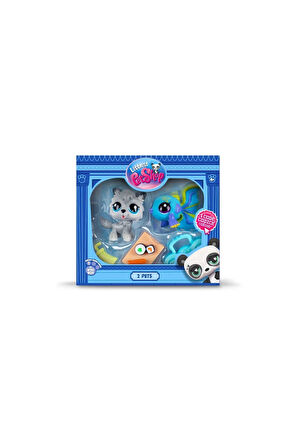 LPS Minişler Littlest Pet Shop Köpek ve Tropikal Balık 2'li Figür Seti