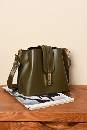 Kadın 3 Bölmeli Elden Tutmalı Omuzdan Asmalı Kaliteli Çanta