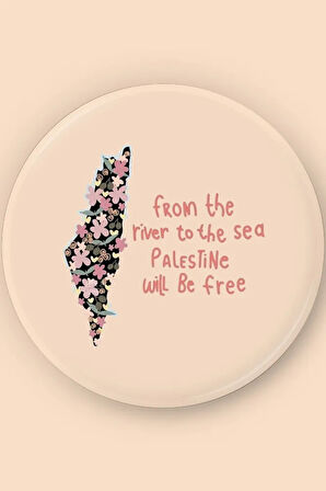 Filistin Temalı 4'lü Rozet Seti-3