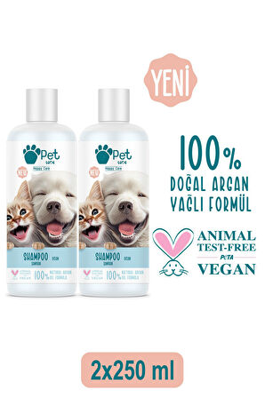 Kediler Ve Köpekler Için Şampuan Okyanus 2x250 ml 100% Doğal Argan Yağlı