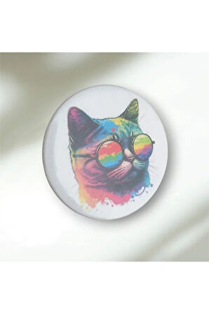 Gökkuşağı Pride Flag Buton Rozet