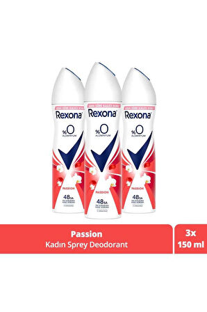 Rexona Kadın Deo Sprey Passion 150 ml x 3 Adet