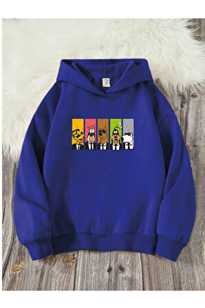 Çocuk Kapüşonlu Baskılı Sweatshirt