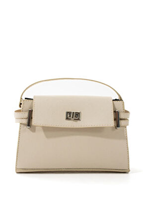 Kilit Detaylı Çapraz Askılı Çanta