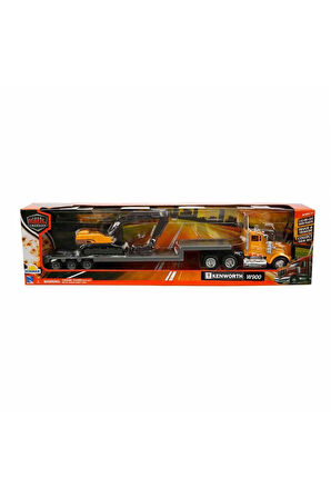 Fabbatoys 1:43 Long Haul Kenworth Taşıyıcı Tır Ve Ekskavatör