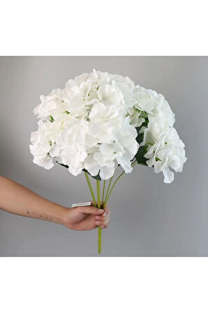 Rüzgar Yapay Çiçekçilik 5 Dallı Ortanca Demeti