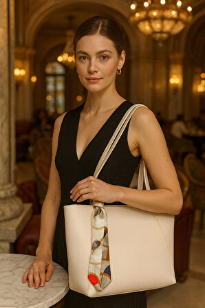 Lüks Büyük Boy Deri Görünümlü Omuz Çantası – Şık & Geniş Hacimli