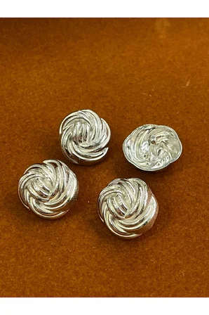 Halat model gold renkli kaban-ceket düğme seti(2.3cm)