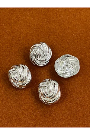 Halat model gold renkli kaban-ceket düğme seti(2.3cm)