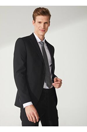 Süvari Normal Bel Slim Fit Siyah Erkek Takım Elbise Tk1006900236