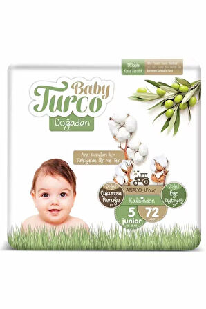 Baby Turco Doğadan 5 Numara Junıor 72 Adet