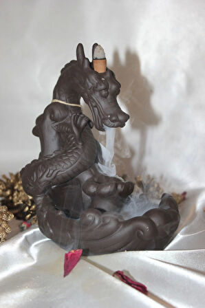 Seramik Geri Akış Ejderha Tütsülük Kahve