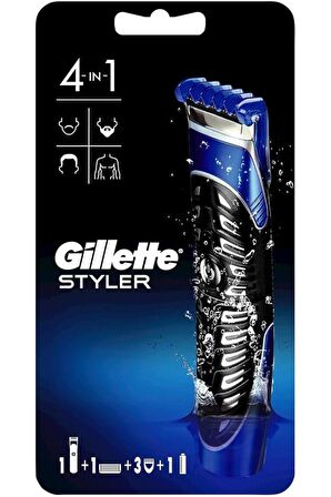 Gillette Fusion Proglide Styler 4Ü 1 Arada Erkek Tıraş Makinesi (Tıraş Bıçağı, Kenar Düzeltici, Saka