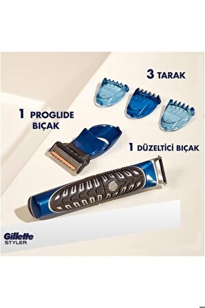 Gillette Fusion Proglide Styler 4Ü 1 Arada Erkek Tıraş Makinesi (Tıraş Bıçağı, Kenar Düzeltici, Saka