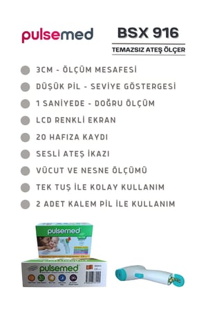 Bsx916 Temazsız Kızılötesi Alın Tipi Ateş Ölçer
