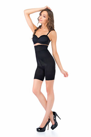 Kadın Siyah Shaper Short Korse