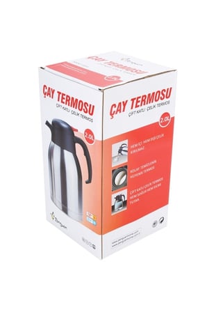 Penguen çift katlı çelik çay termosu - su termosu 2 lt.png-1200a