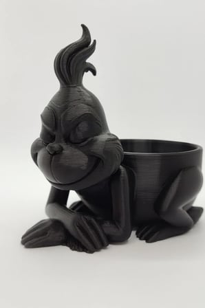 Grinch Tasarımlı 3D Çerezlik Dekoratif Atıştırmalık Kasesi (Antep Fıstığı, Çerez, Kuruyemiş İçin)