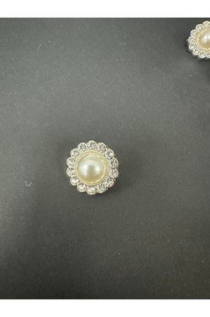 POLNET BUTTON incili Taşlı 6 lı Set Metalize 40 Boy Düğme