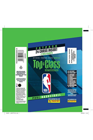 Nba Top Class 2024 Fat Pack Nba Kartları + 4 Paket (96 Adet Kart + 8 Holo Giants Kart)