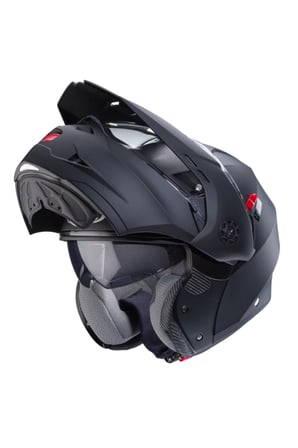Motosiklet Kaskı Çene Açılır Enduro Tourmax Matt-Siyah Kask