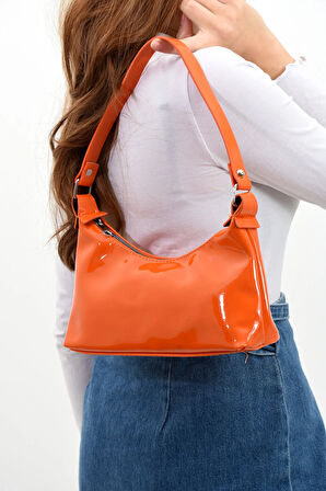 Kadın Rugan Omuz Çantası