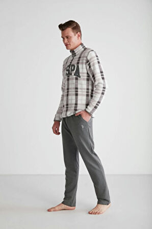 - Erkek Turuncu Polarlı Pijama Takımı 18754