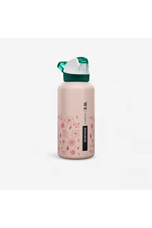 Çocuk Outdoor Pipetli Alüminyum Matara - 0,6 L - Pembe - 500