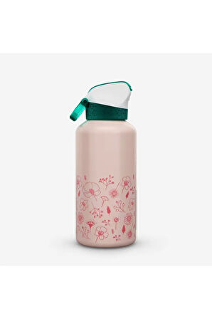 Çocuk Outdoor Pipetli Alüminyum Matara - 0,6 L - Pembe - 500