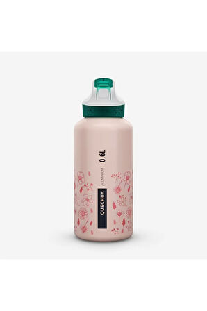 Çocuk Outdoor Pipetli Alüminyum Matara - 0,6 L - Pembe - 500