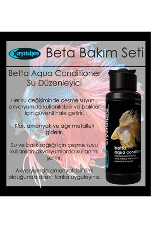 Beta Bakım Seti - Betta Minerals Ve Betta Aqua Conditioner Su Düzenleyici Ikili Set 2x125ml