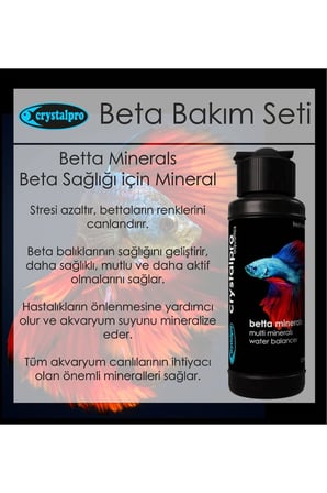 Beta Bakım Seti - Betta Minerals Ve Betta Aqua Conditioner Su Düzenleyici Ikili Set 2x125ml