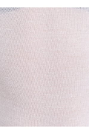 32122 Kayık Yaka Kaşmir Karışımlı Ultra Hafif Modal Bluz-Ekru