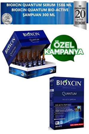 Quantum Serum 15x6 Ml+quantum Bio Activ Şampuan Kuru-normal Saçlar Için 300 Ml