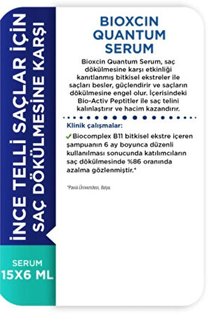 Quantum Serum 15x6 Ml+quantum Bio Activ Şampuan Kuru-normal Saçlar Için 300 Ml