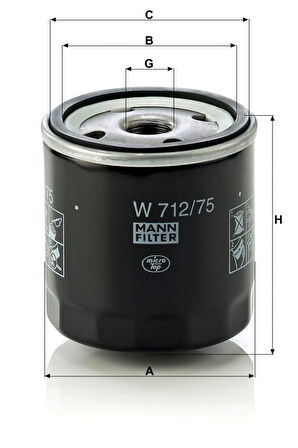 YAĞ FİLTRESİ OPEL Astra H Hatchback (A04) 1.6   03.2004 - 10.2010 1598 cm3 105 hp