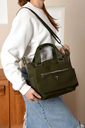 Kadın Kolon Askılı Elden Tutmalı Çok Cepli Çanta