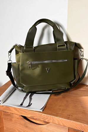 Kadın Kolon Askılı Elden Tutmalı Çok Cepli Çanta