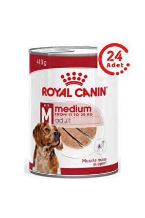 Royal Canin Loaf Mousse Orta Irk Ezme Yetişkin Köpek Konservesi 410gr x 24 Adet