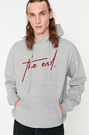 LUNAVISITA unisex Sweatshirt Baskılı Kapşonlu