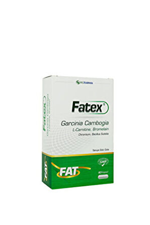 Fatex Garcinia Cambogia L-Carnitine Chromium Mineral 60 Kapsül