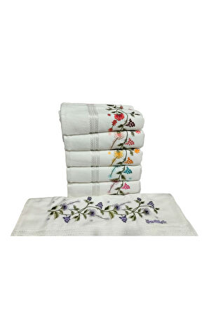 Özdilek 6 Adet Açelya Nakışlı Havlu Model 22-17