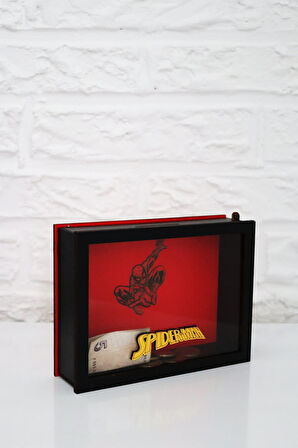 Örümcek Adam Ahşap Kumbara